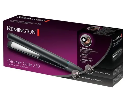 Выпрямитель для волос Remington Ceramic Glide S3700, Чёрный