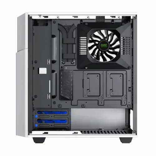 Компьютерный корпус Gamemax Contac COC, Midi-Tower, ATX, Белый/Чёрный