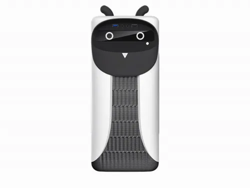 Carcasă PC Gamemax CUTE OWL, Mini-Tower, ATX, Negru/Alb