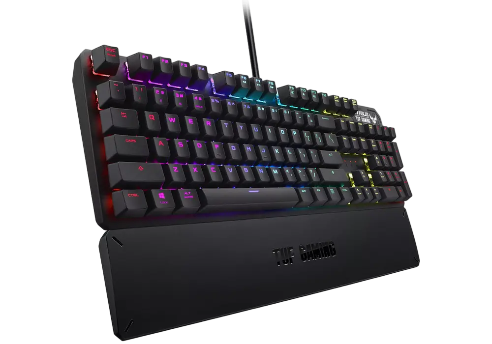 Клавиатура ASUS TUF Gaming K3, Проводное, Металлический Серый