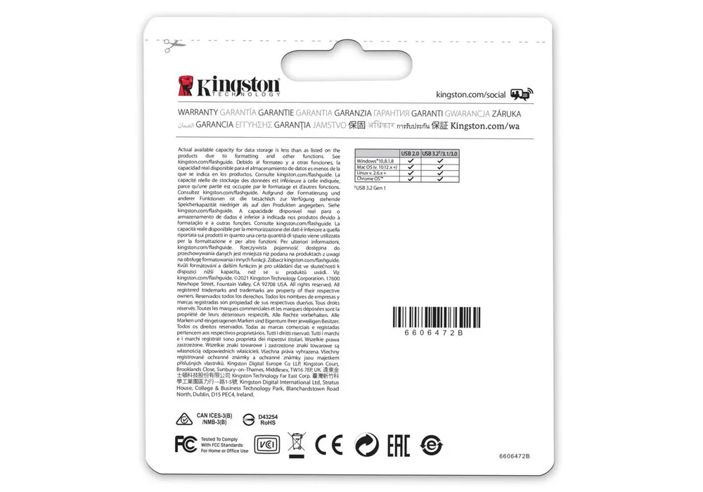 Memorie USB Kingston DataTraveler Micro 3.1, 64GB, Argintiu