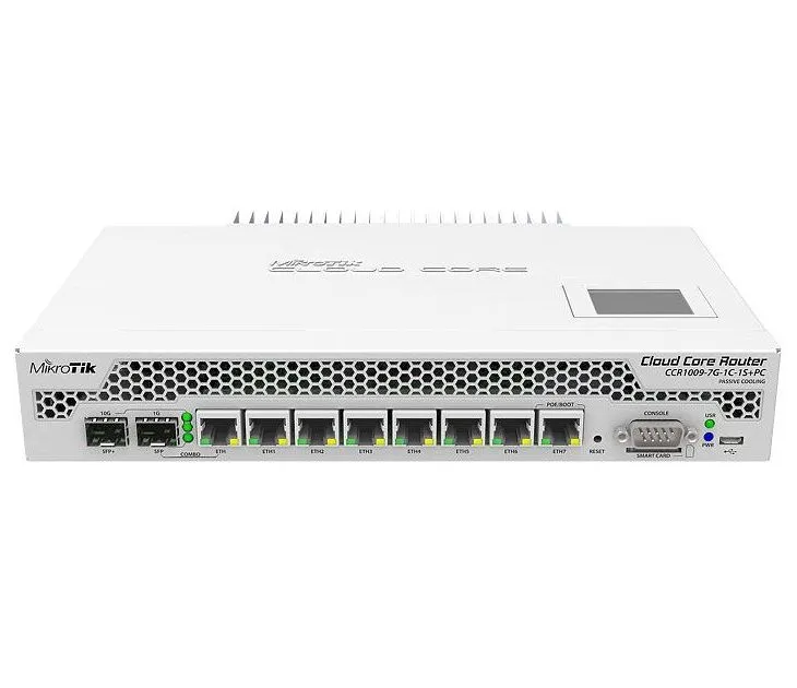 Router MikroTik CCR1009-7G-1C-1S+PC, Alb