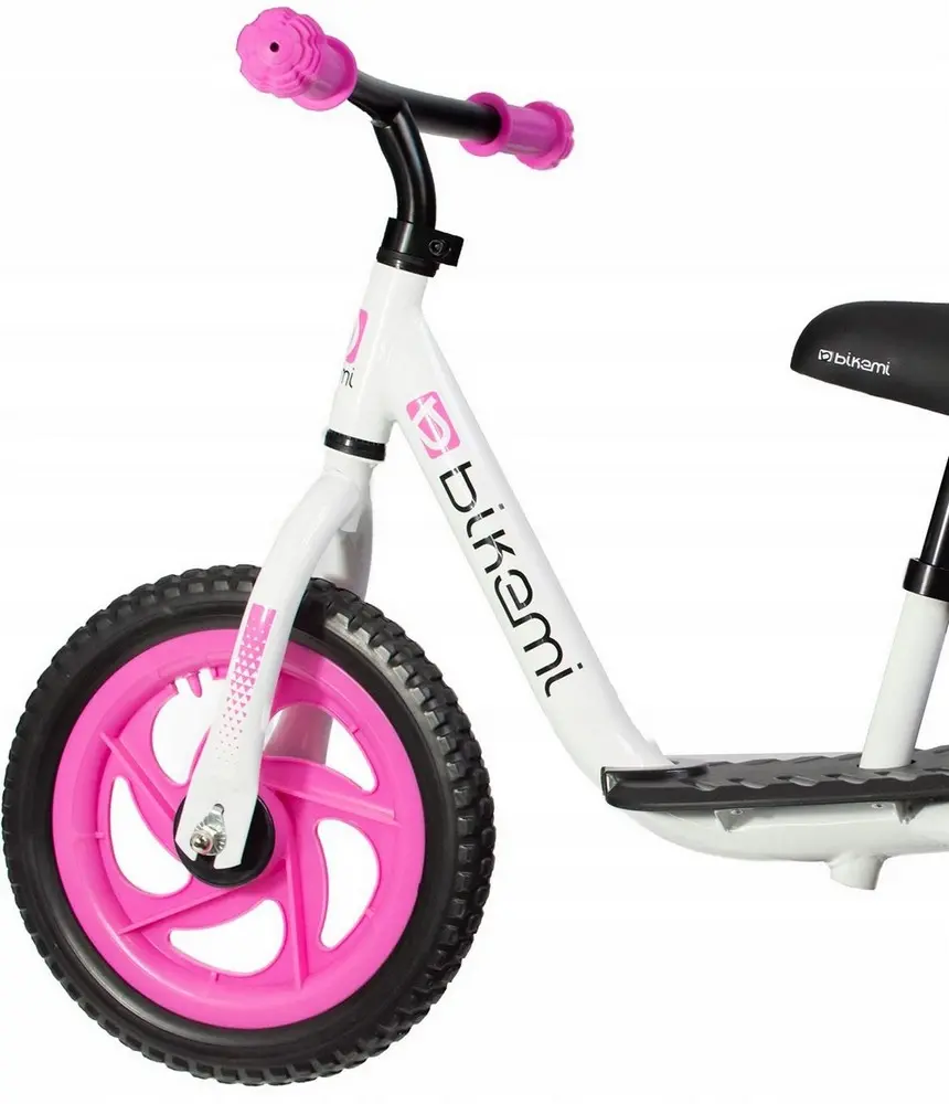 Детский велосипед JUMI (белый/розовый)