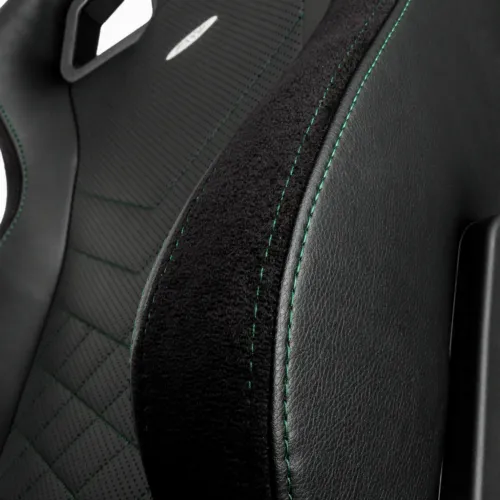 Scaun Gaming Noblechairs Epic, PU Piele, Negru/Verde
