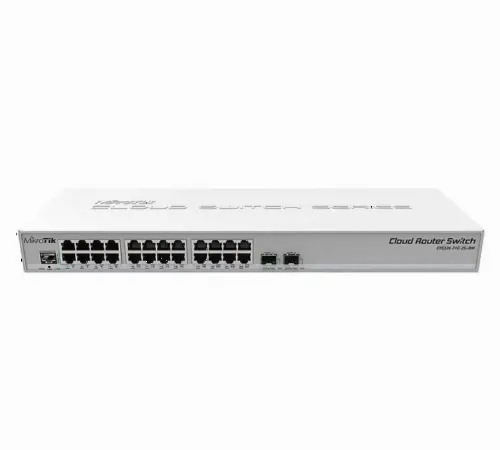 Comutator Router MikroTik CRS326-24G-2S+RM, Alb