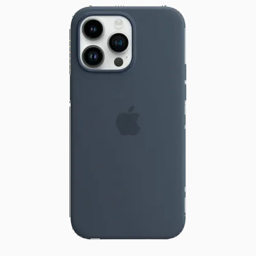 Original iPhone 14 Pro Max Silicone Case with MagSafe - Storm Blue, Model A2913
