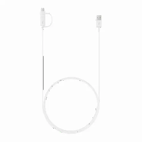 Cablu de încărcare Samsung EP-DG930DWEGRU, USB Type-A/Micro USB, USB Type-C, 1,5m, Alb