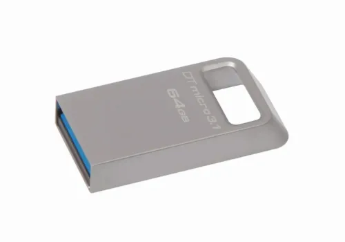 Memorie USB Kingston DataTraveler Micro 3.1, 64GB, Argintiu