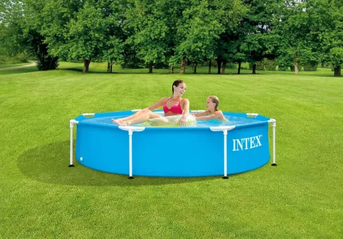 Piscină cu cadru metalic Intex Metal Frame, 1828L, Albastru deschis, 28205