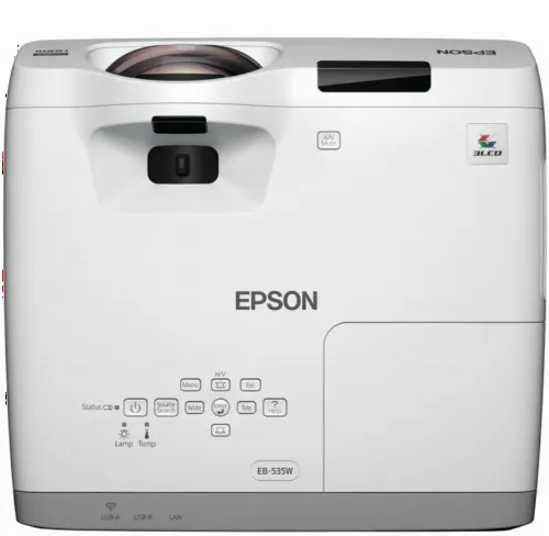 Короткофокусный проектор Epson EB-535W, 3400ANSI Lumens, WXGA (1280 x 800)