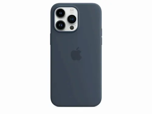 Original iPhone 14 Pro Max Silicone Case with MagSafe - Storm Blue, Model A2913