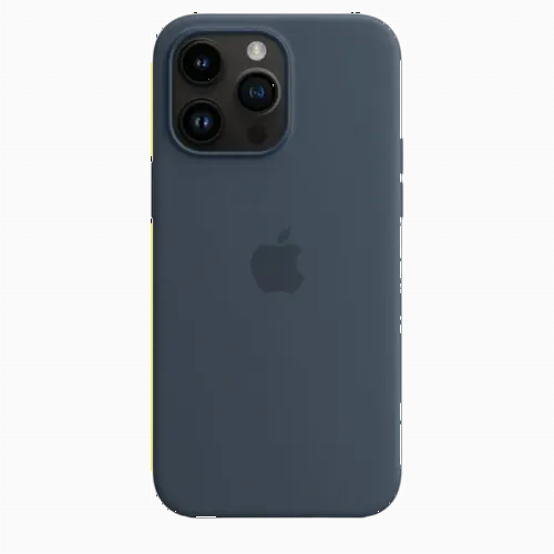 Original iPhone 14 Pro Max Silicone Case with MagSafe - Storm Blue, Model A2913