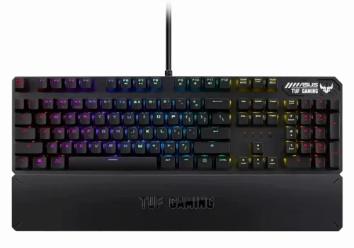 Tastatură ASUS TUF Gaming K3, Cu fir, Gri Metalic