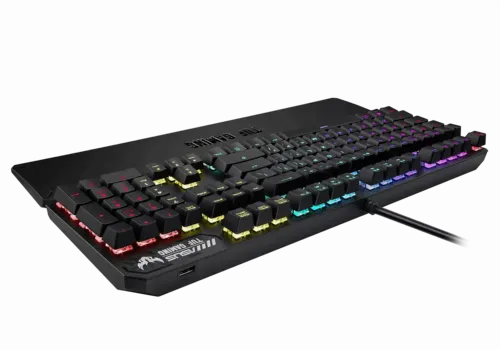 Tastatură ASUS TUF Gaming K3, Cu fir, Gri Metalic