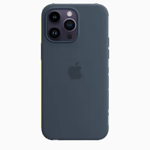 Original iPhone 14 Pro Max Silicone Case with MagSafe - Storm Blue, Model A2913