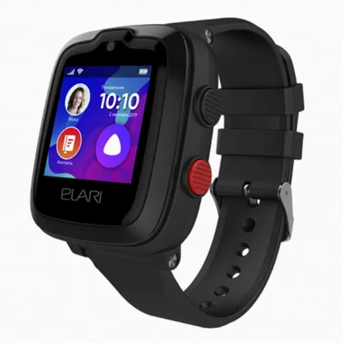 Детские часы Elari KidPhone 4G, Чёрный