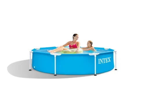 Piscină cu cadru metalic Intex Metal Frame, 1828L, Albastru deschis, 28205