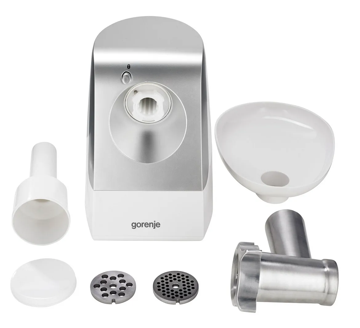 Mașină de tocat carne Gorenje MG1600W, Argintiu Alb