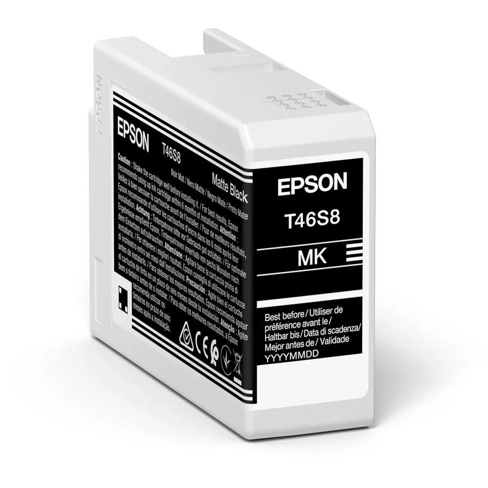 Cartuș de cerneală Epson T46S UltraChrome Pro 10, 25ml, Negru mat