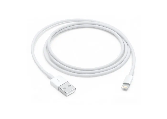 Original Apple Lightning to USB Cable (1 m), Model A1480, White.