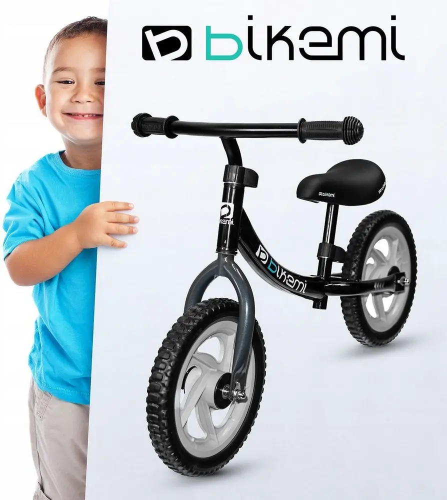 Bicicleta fara pedale| pentru copii JUMI (negru)
