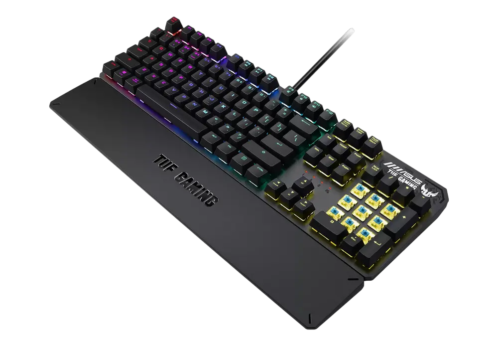 Gaming Keyboard Asus TUF Gaming K3, Mechanical, Aluminum fram, RGB, Wrist Rest, US Layout