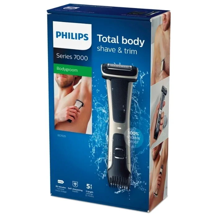 Мужской Триммер Philips Bodygroom 7000 BG7025/15, Чёрный