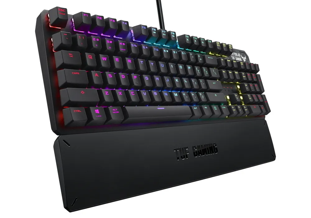 Gaming Keyboard Asus TUF Gaming K3, Mechanical, Aluminum fram, RGB, Wrist Rest, US Layout