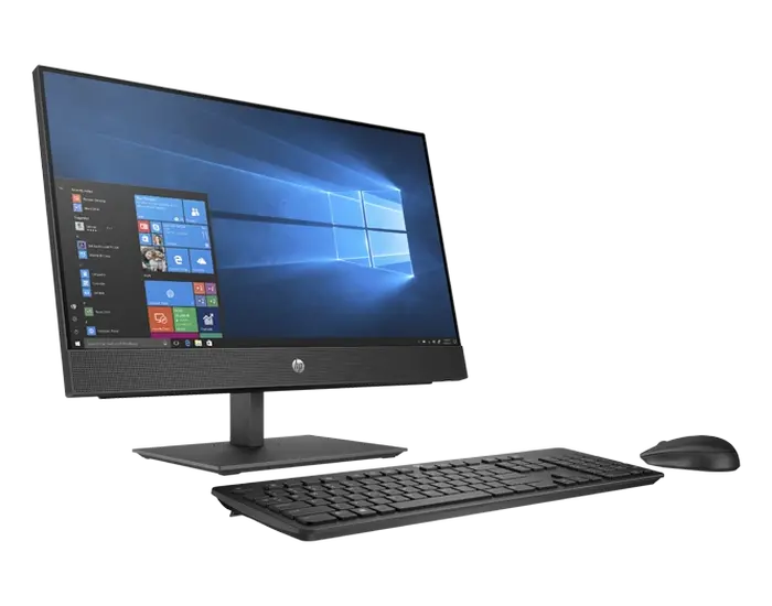 Computer All-in-One HP ProOne 400 G5, 20", Intel Core i5-9500T, 8GB/256GB, FreeDOS, Negru