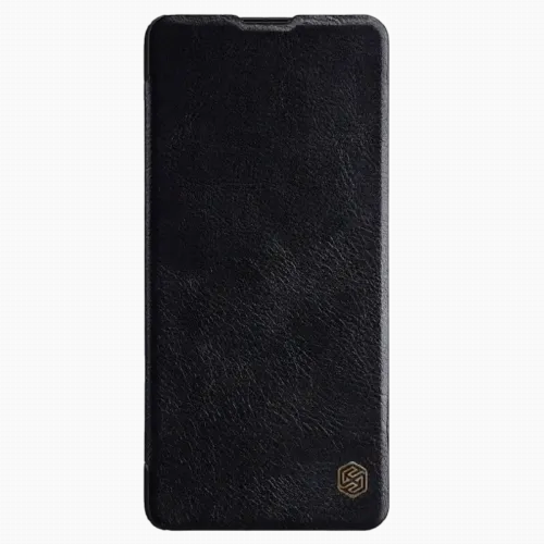 Чехол книжка Nillkin Galaxy Note 10 Lite - Qin LC, Чёрный