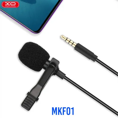 Microfon pentru calculator XO MKF01, Cu fir, Negru