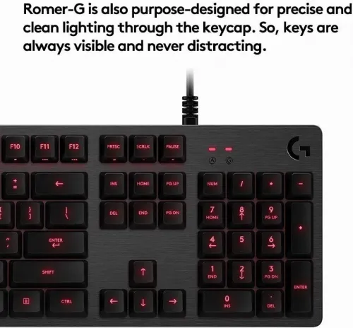 Tastatură Logitech G413, Cu fir, Negru