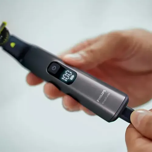 Trimmer pentru bărbați Philips OneBlade Pro 360 QP6551/15, Crom