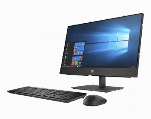 Computer All-in-One HP ProOne 400 G5, 20", Intel Core i5-9500T, 8GB/256GB, FreeDOS, Negru
