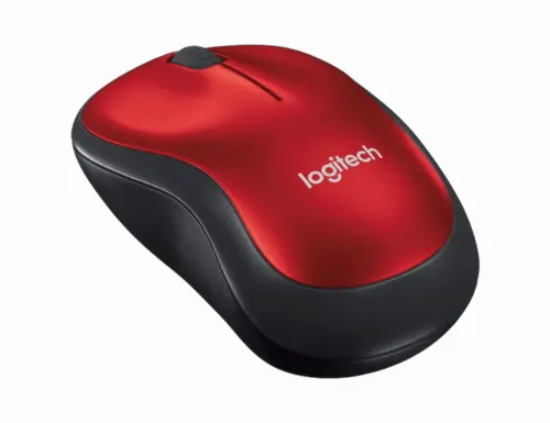 Беcпроводная мышь Logitech M185, Красный