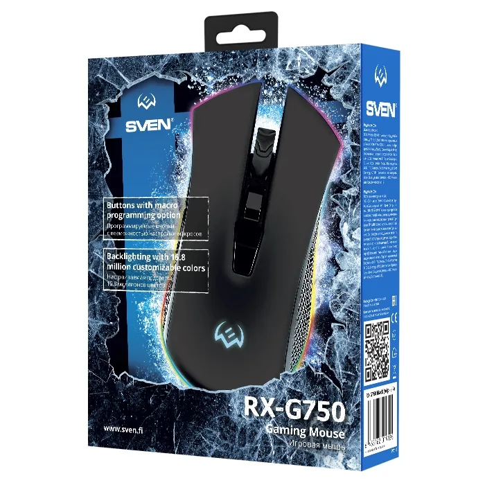 Игровая мышь SVEN RX-G750, Чёрный