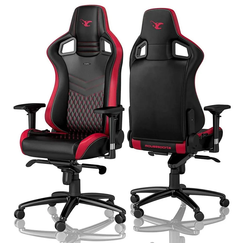 Scaun Gaming Noblechairs Epic, PU Piele, Negru/Rosu