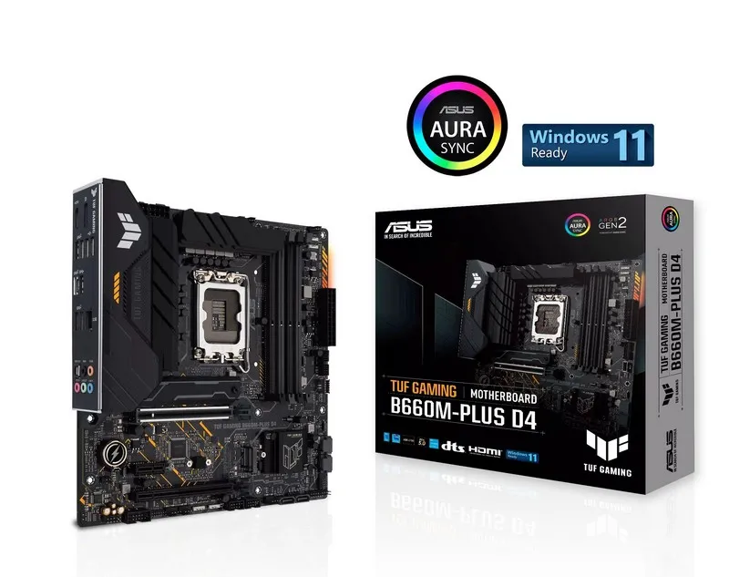 Placă de bază ASUS TUF GAMING B660M-PLUS D4, LGA1700, Intel B660, Micro-ATX