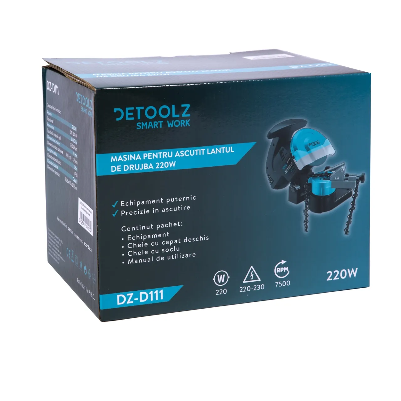 Masina pentru ascutit lantul de drujba Detoolz 220W — 2
