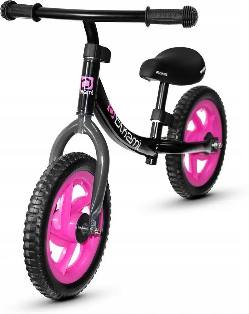 Bicicleta fara pedale| pentru copii JUMI (roz/negru)