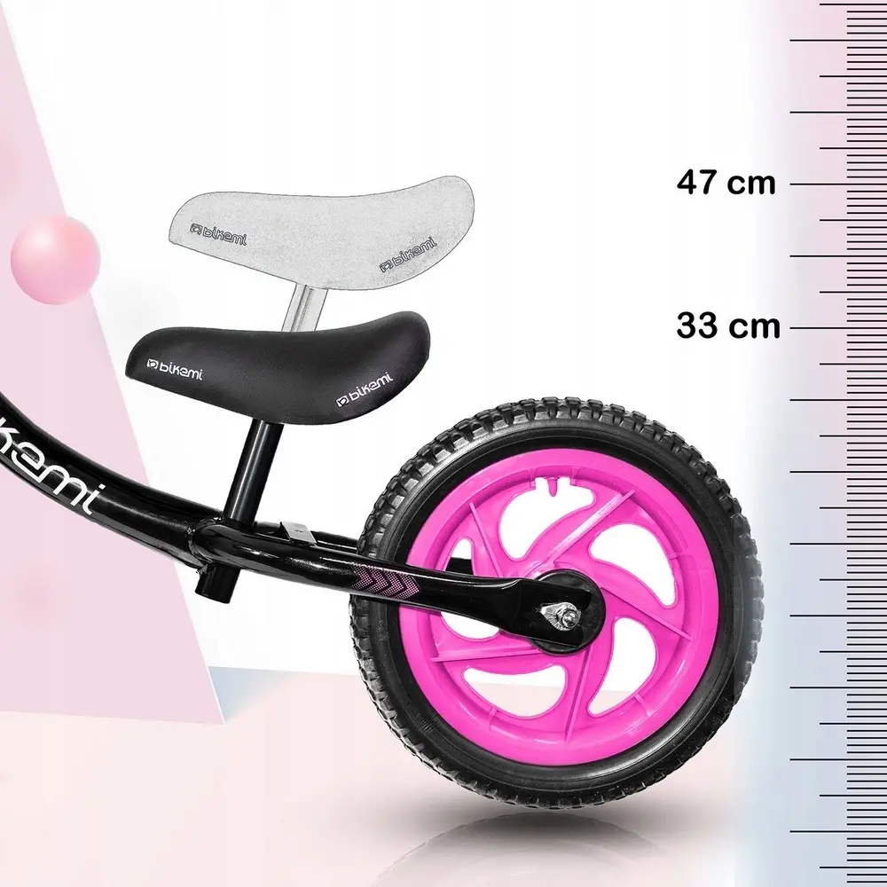 Детский велосипед JUMI (розовый/черный)
