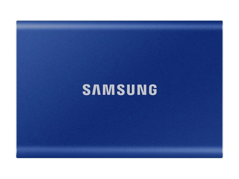 Внешний портативный жесткий диск Samsung Portable SSD T7, 2 ТБ, Синий (MU-PC2T0H/WW)