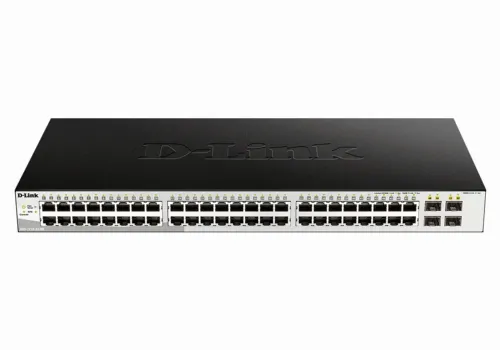 Switch de rețea D-Link DGS-1210-52/ME, 48x 10/100/1000 Mbps, 4x SFP