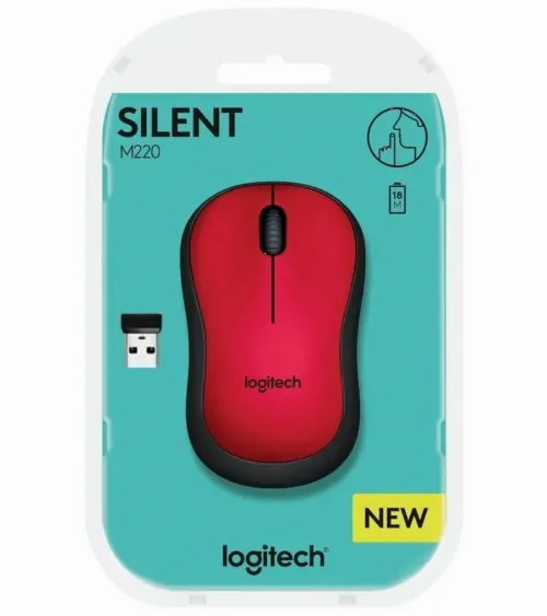 Mouse Wireless Logitech M220, Roșu