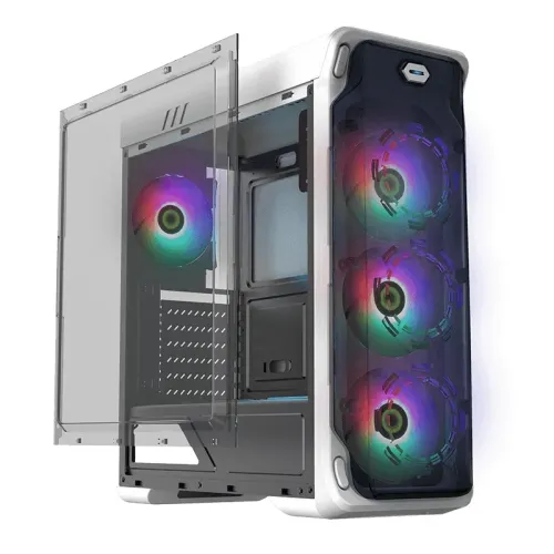Carcasă PC Gamemax StarLight FRGB, Midi-Tower, ATX, Alb