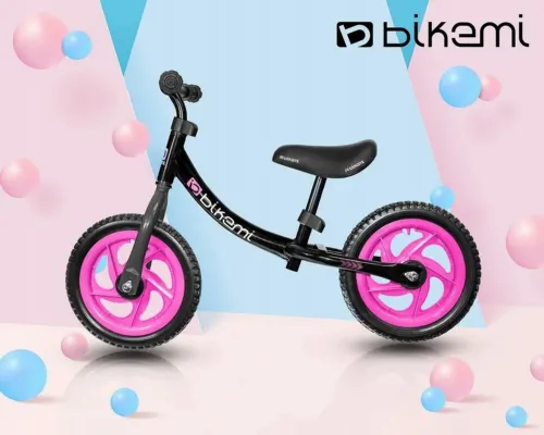 Bicicleta fara pedale| pentru copii JUMI (roz/negru)