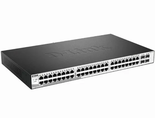 Switch de rețea D-Link DGS-1210-52/ME, 48x 10/100/1000 Mbps, 4x SFP