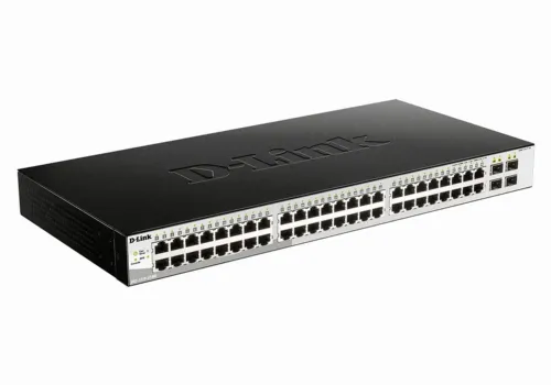 Switch de rețea D-Link DGS-1210-52/ME, 48x 10/100/1000 Mbps, 4x SFP
