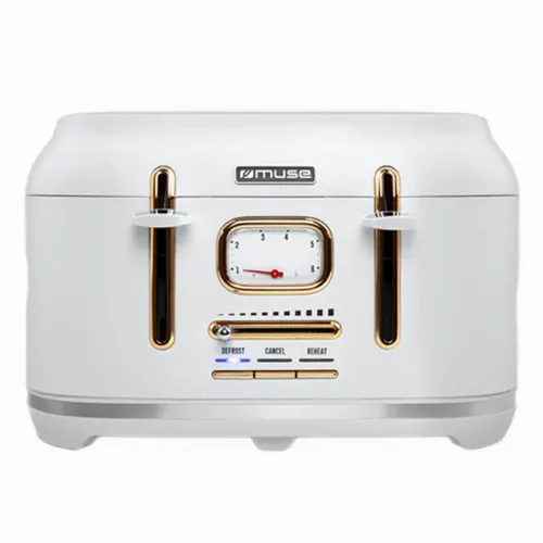 Тостер MUSE MS-131 W, Черный | Золотистый