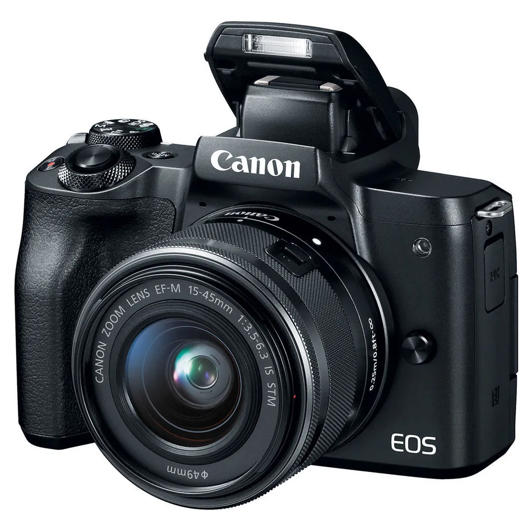 Беззеркальный фотоаппарат Canon EOS M50 + EF-M 15-45 IS, Чёрный